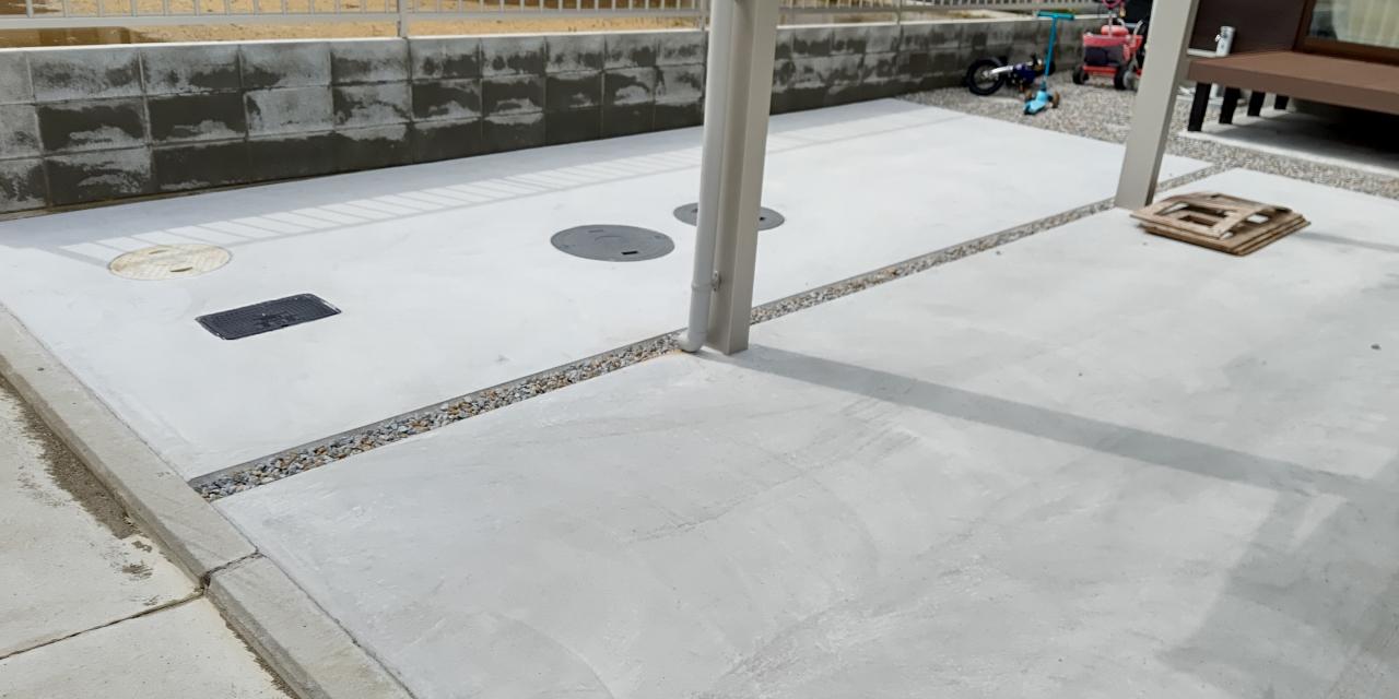 高松市で駐車場コンクリート土間打ち施工しました 香川県高松市のリフォーム会社 夢工房